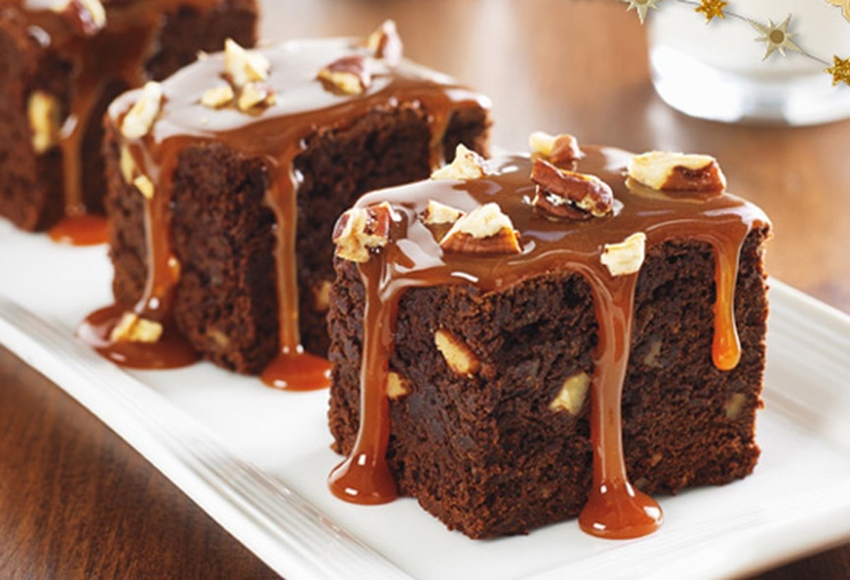 Brownie, ořechy a karamel v jednom. Hosté si budou přidávat další kousek