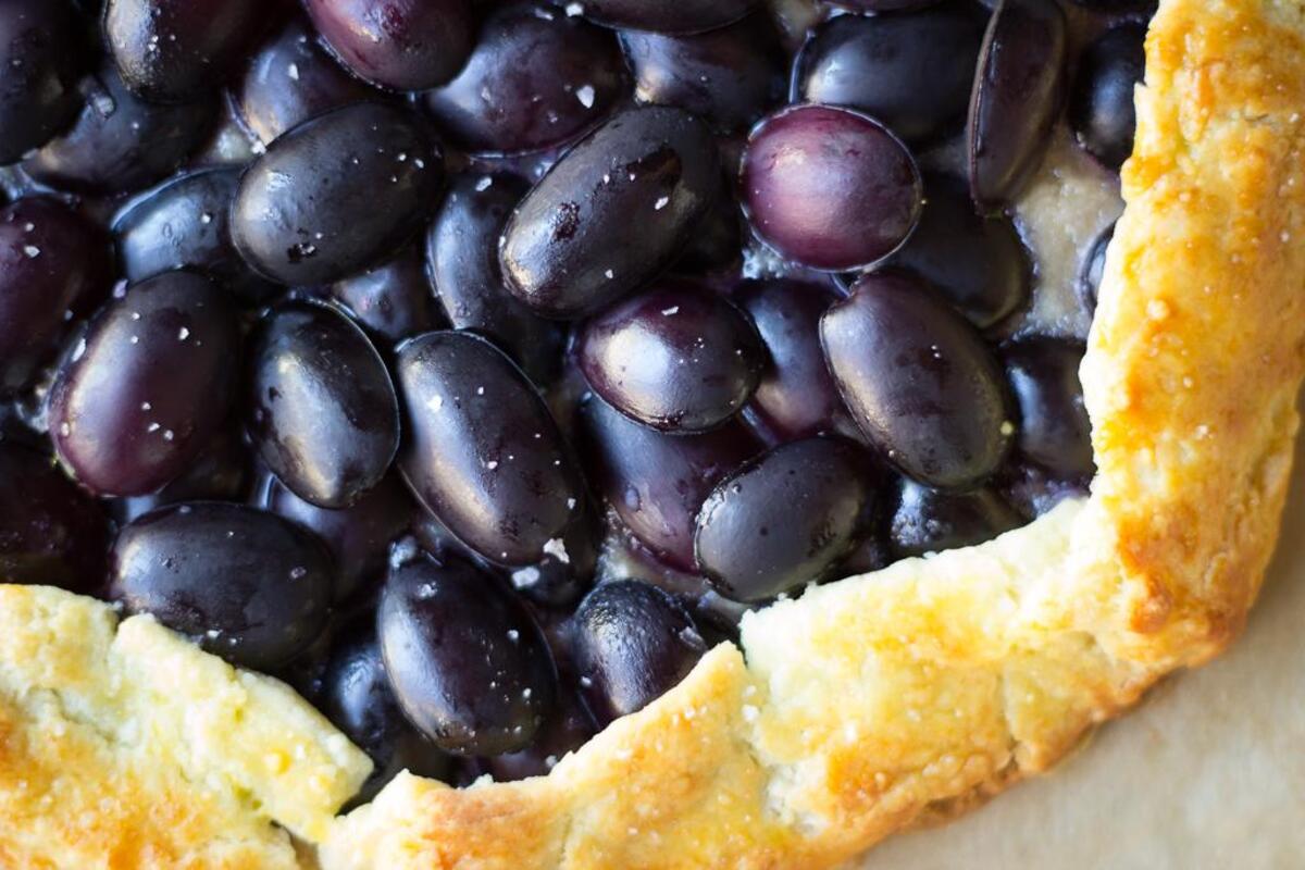 Galette s hroznovým vínem: elegantní francouzský koláč v podzimní verzi