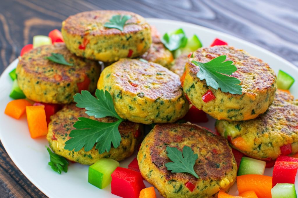 Zeleninové karbanátky bez masa „Šťavnatá radost“ – chutná večeře za 30 minut