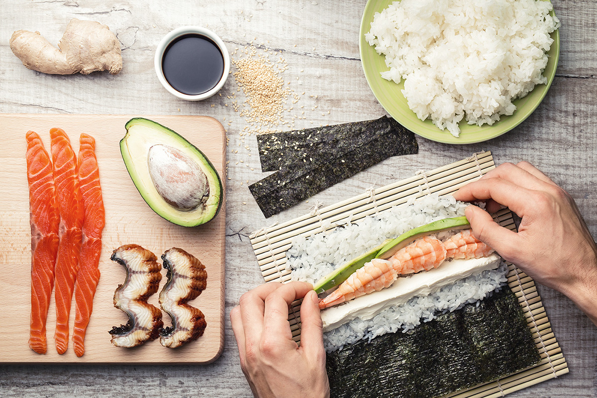 Příprava sushi doma