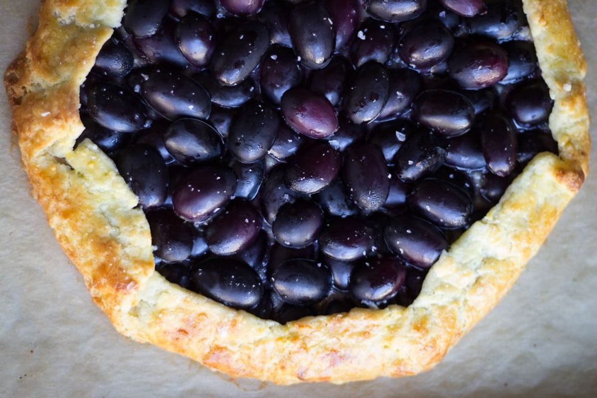 Galette s hroznovým vínem: elegantní francouzský koláč v podzimní verzi