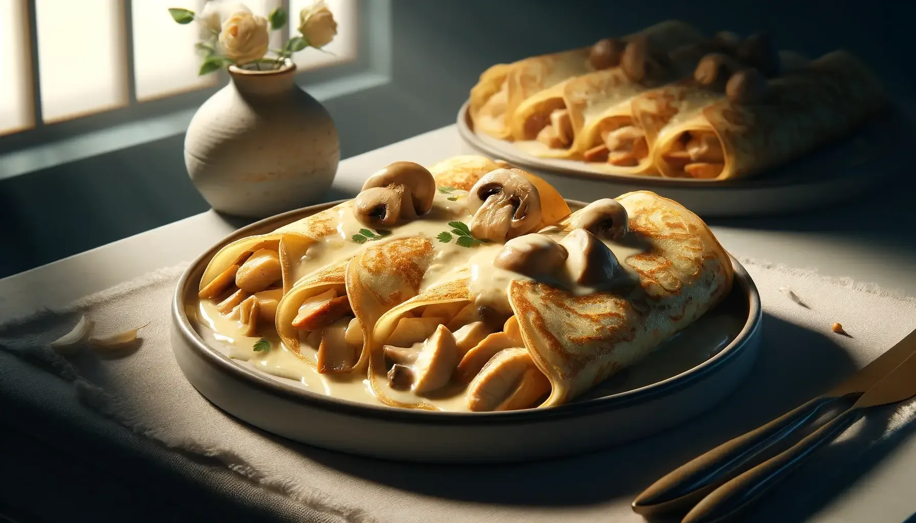Podzimní palačinky s úžasnou náplní a křupavým těstem. Recept jsem čerpala z francouzské kuchyně